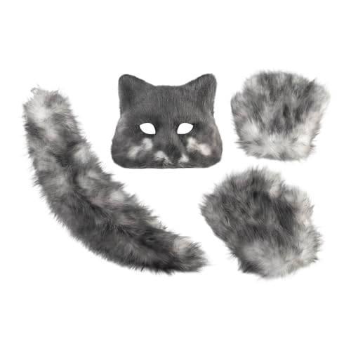 Queue de renard et gants en peluche confortables pour un cosplay réussi sans irritation