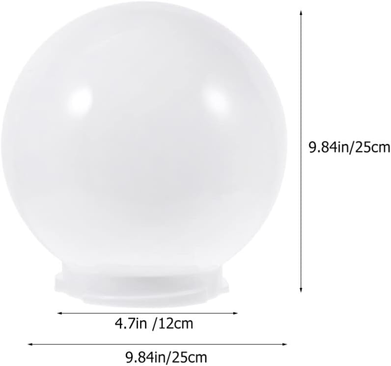 Replacement Globe Shade White Glass Globe Replacement, Light Fixture Globes Replacement Glass Ball Lamp Shade for Ceilling Pendant Light Glass Shade Replacement