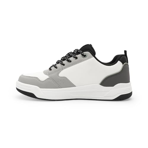 Image of Red Tape Men's Sneakers Beige Green Pu Round Toe Lace-Up Responsive Sole