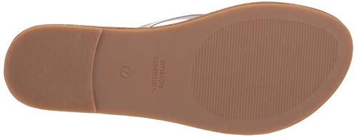 Amazon Essentials Women's Thong Sandal, Silver, 6 B US - Image 4