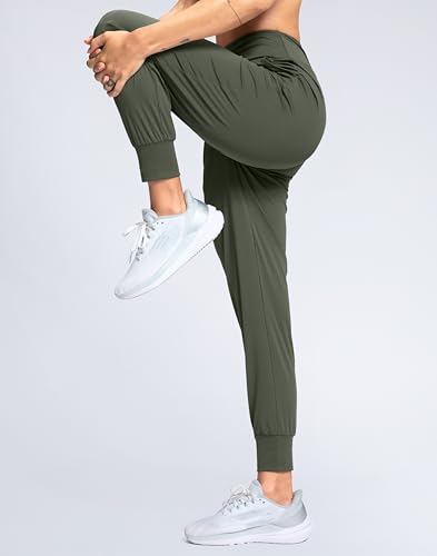 Image of SANTINY Women's Joggers Pants with Pockets Lightweight High Waisted Athletic Gym Workout Pants for Women Yoga Travel