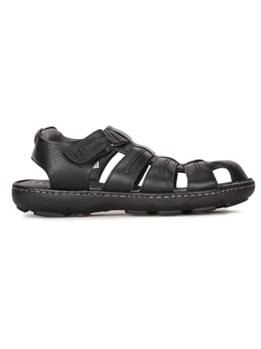 Image of Hush Puppies Men's Slip-on Fisherman Sandal - BLACK (12 UK) (8646870)