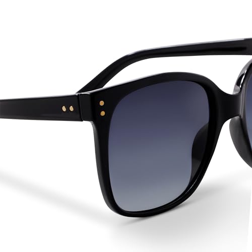 Peepers By PeeperSpecs Women's Poolside Polarized Sunglasses Square, Correction4