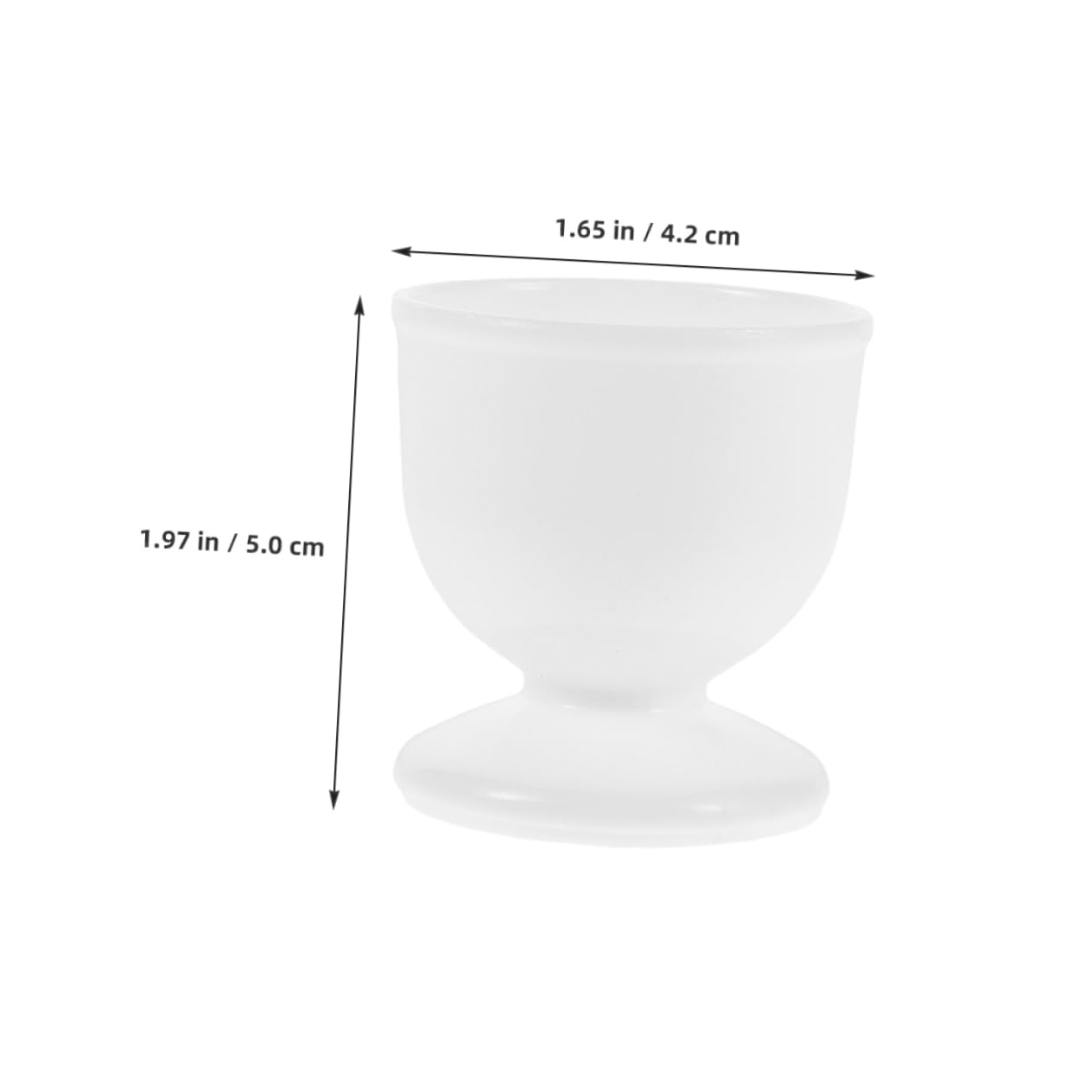 HEALLILY 4pcs Plastic Egg Cups Soft Boiled Eggs Stand European Style Egg Holders Breakfast Egg Display Cup Stand for Dining Table Decorations