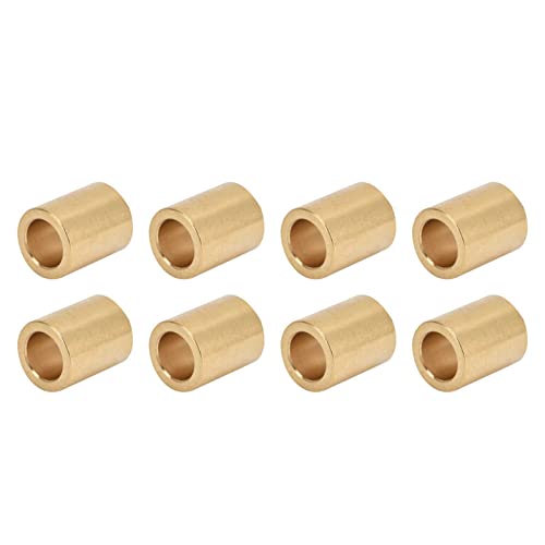 gernie 8Pcs Self Lubricating Brass Sleeve Length Equipment Copper Self Lubricating Bore Copper Sleeve for Slider, Sleeve Bearings Brass 1X11/4 X1 Sleeve Bearings, gerniemqip91ut65