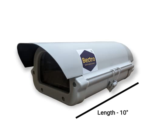 Image of CCTV Security Waterproof /Dustproof /Rainproof Bullet Camera Enclosure for Outdoor Mounting Purpose, Size - 10 inch, Iron-Metal Made 7 Process Powder Coated with Side Locking System