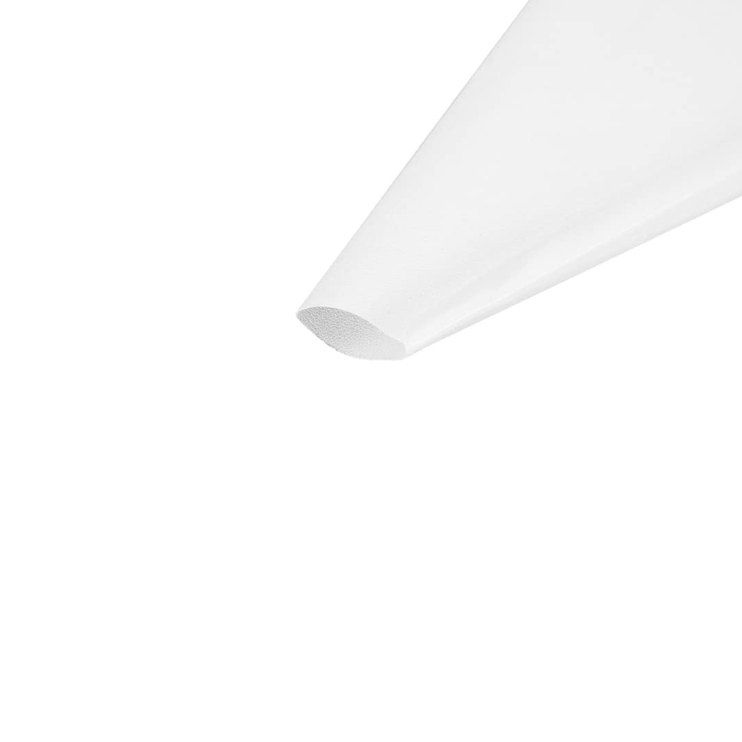 Restaurantware Pastry Tek - Bolsas pasteleras reutilizables de silicona de color blanco para repostería de 10.2 x 6.3 pulgadas, 2 bolsas de glaseado reutilizables, antiestallidos, para decorar