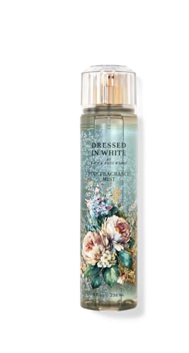 Bath & Body Works Dressed In White Fine Fragrance Mist 8 oz (Pack of 1)