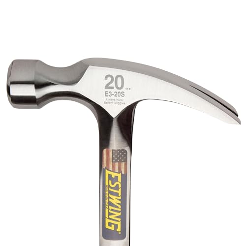 Estwing E3-20S 14-217 20-Ounce Ripping Hammer, Smooth Face, Silver, 20 oz 3 Estwing E3-20S 14-217 20-Ounce Ripping Hammer, Smooth Face, Silver, 20 oz - Image 3