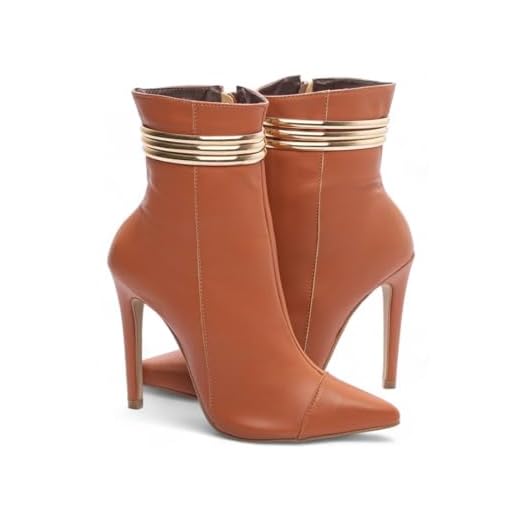 TORRICELLA, Bota Bico Fino Salto 12 Cano Médio Torricella AVS 80014B Tamanho:38;Cor:Caramelo