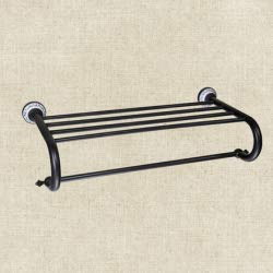 Étagère rack de salle de bain double chrome contre le désordre mural