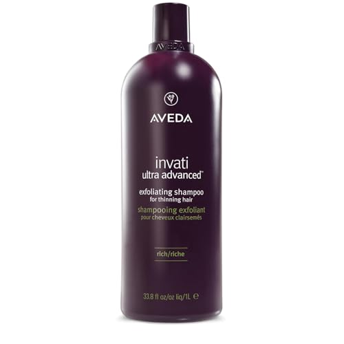 Aveda Invati Ultra Advanced Exfoliating Shampoo Rich | Step 1 of 4 | Reduces Hair Loss by 77% | for Medium to Thick Thinning Hair Types | Normal to Oily Scalp | 94% Naturally Derived*, 1000 ml