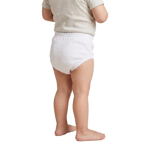 FERRYS 2500 CUBREPAÑAL ALGODÓN Liso BEBÉ 000-Blanco / 24M (Blanco, 18 meses)