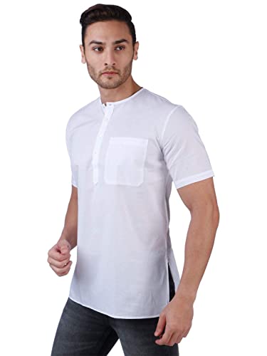 Image of Rajubhai Hargovindas Mens Casual Cotton Straight Kurta