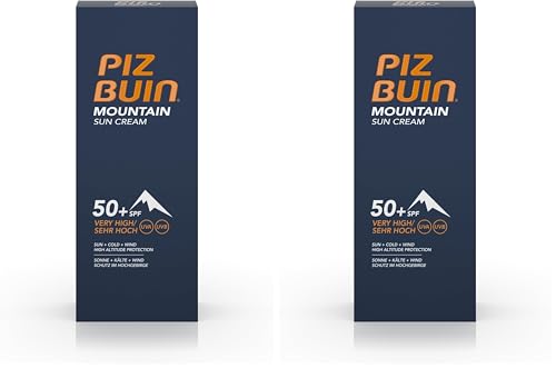 Piz Buin Mountain Sun Cream, Sonnencreme, Sonnenschutz Wintersport, Hoher Schutz