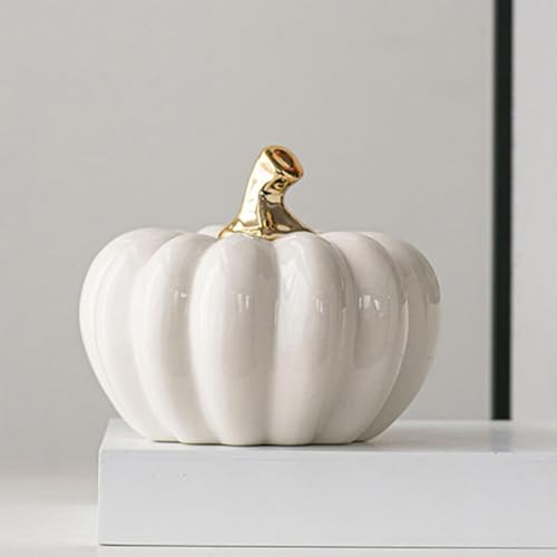 Calabaza de cerámica decorativa Alipis para mesa de Halloween 6