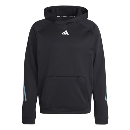 Adidas, 3-Stripes Train Icons, Kapuzenpullover, Schwarz, XL, Mann