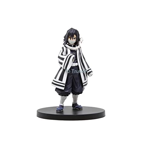 Image of Trunkin Rubber Demon Slayer Obanai Iguro Action Figure The Serpent Hashira Figurine Standie Collectible Figure Manga Weeb, 10 cm , 10 cm