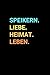Produktbild Speikern: Notizbuch, Notizblock, Notebook | Punktraster, Punktiert, Dotted | 120 Seiten, DIN A5 (6x9 Zoll) | Notizen, Termine, Ideen, Skizzen, ... Dorf, Metropole, Region, Liebe und Heimat