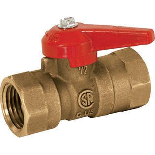 ProCom/Duluth Forge 1/2 Brass Gas Shut-Off Valve - 1/2 FIP x 1/2 FIP