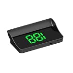 Heads up Display for Cars,Car HUD,Head up Display for Car,Digital GPS HUD Speedometer,USB Cable Plug and Play,Automatic Brightness Adjustment,Large Font Display (Green)