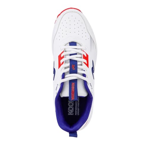 Image of KOOKABURRA Pro 2.0 Cricket Shoe, Rubber Sole, Red /White