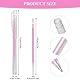 2 Stück Haut Marker, Chirurgischer Hautmarker, Permanent Make Up Stift, Tattoo-Piercing-Positionierungsstift, Augenbrauenstift, mit 3 Stück Nachfüllung, für Augenbrauen, Lippen, Körperkunst (Rosa)