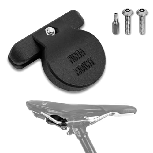 NINJA MOUNT bikeTag Saddle AirTag Sattelhalterung versteckt für Fahrradsattel Diebstahlschutz für Fahrrad & E-Bike spritzwassergeschützt mit Sicherheitsschrauben GPS Tracker