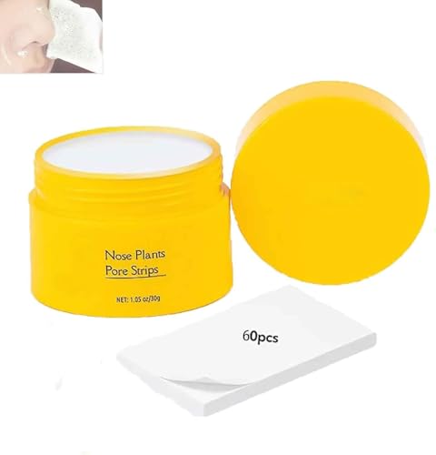 Luelle - Tiras de poros, removedor de puntos negros Luelle, máscara exfoliante de cabeza negra, tiras de limpieza profunda de poros de Luelle, mascarilla purificadora de poros para plantas de nariz,