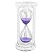 Siveit Crystal Hourglass Sand Timer with Gift Box, 30 min - Purple