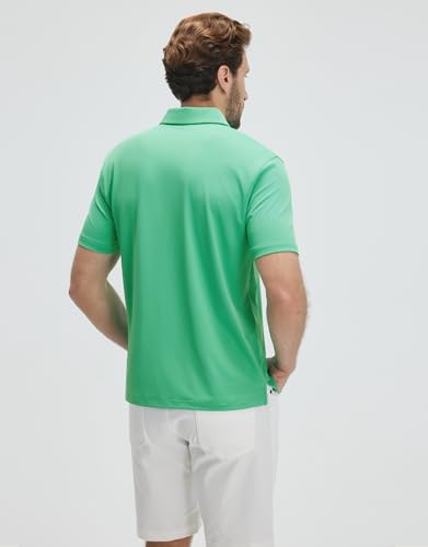Image of Mens Polo Shirts Short and Long Sleeve Casual Solid Stylish Dry Fit Performance Designed Collared Golf Polo Shirts for Men