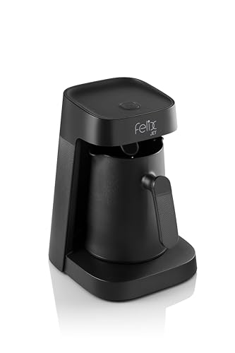 Arzum Félix Jet Cafetera turca, Máquina Mocha Totalmente Automática Con Capacidad De 1-5 Tazas, Prevención De Desbordamientos Y Boquilla De Dos Caras