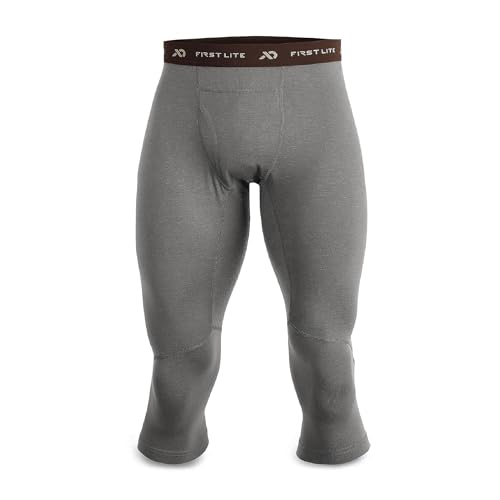 First Lite Men's Wick Boot Top - Ultralight Merino Wool Baselayer Camo Pant Bottoms