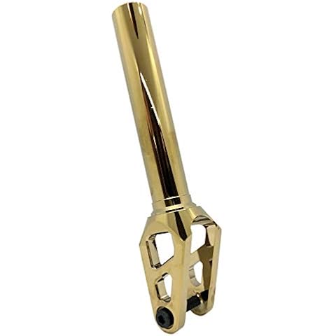 Liberty Pro Scooters Mach 1 Gold Chrome Threadless Aluminum Scooter Fork HIC/SCS Cover