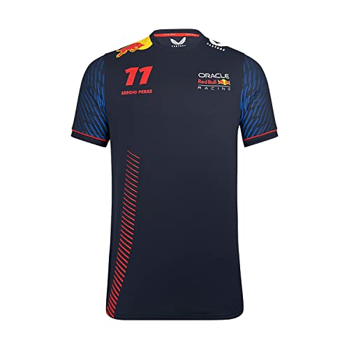 Red Bull Racing F1 Team Sergio Perez 11 Formula Camiseta Oficial Formula 1 - Azul - XL