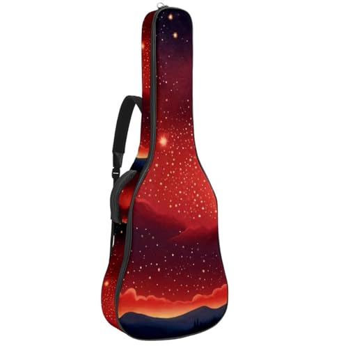 Housse guitare acoustique imperméable 40/41/42" contre la pluie avec multiples poches