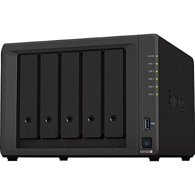 TFGAJKKKKK CustomTechSales DS1522+ 5-Bay Disk Station Bundle with 16GB RAM, 80TB (5 x 16TB) Enterprise HAT5300 Drives, Fully Assembled and Tested