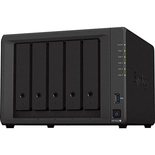 CustomTechSales DS1522+ 5xCfBXNXe[Voh 32GB RAM 1.6TB (2x800GB) LbV 60TB (5x12TB) G^[vCY HAT5300hCu SgݗĂуeXgς