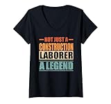 Photo Gallery donna funny quote retro construction laborer maglietta con collo a v Photo Gallery donna funny quote retro construction laborer maglietta con collo a v