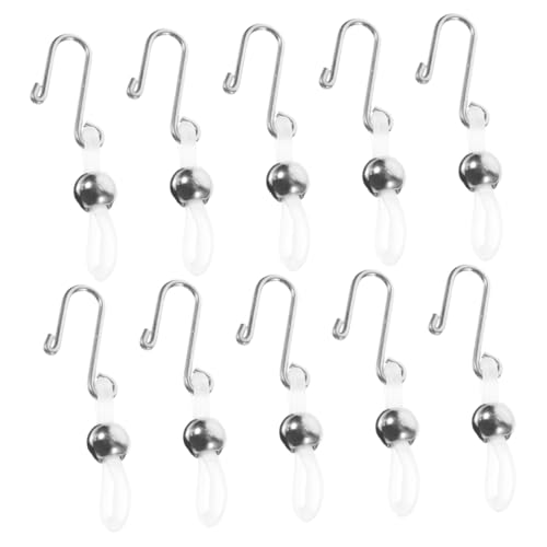 ARTIBETTER 10Pcs Zipper Clasp Clip Hook for Jeans Easy Install Zipper Repair Tool to Prevent Sliding for Pants Durable Material for