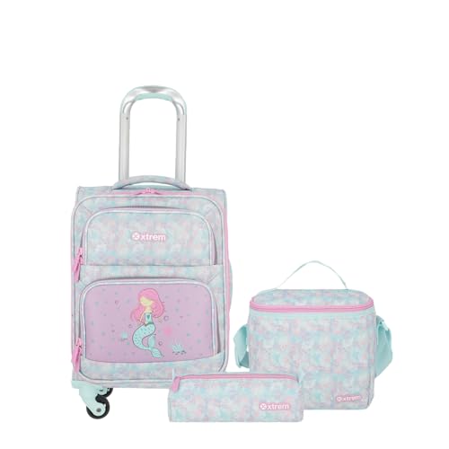 Kit Mochila + lancheira + estojo | Speedy Pack 5XT | Verde Sereias