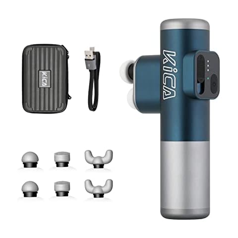 Kica 3 Double-Head Mini Massage Gun, 10 MM Amplitude Deep Tissue Percussion Massage Gun, Super Quiet Brushless Motor, Pain Relief Muscle Massager with Slide Adjustable Speeds… Cover