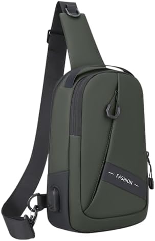 LEZOY Crossbody Sling Backpack, Multi-pocket Casual Chest Bag, Ha...