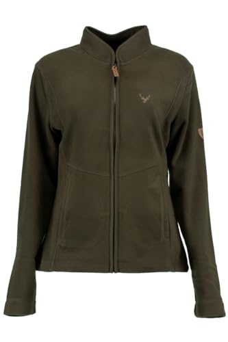 OS Trachten Damen Fleecejacke Sweatjacke Zip-Jacke hochgeschlossen Kroios,...
