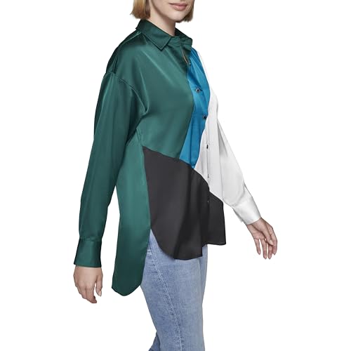 KARL LAGERFELD Women's Oversized Printed Blouse3