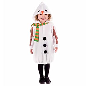 Fun Shack Disfraz Muñeco Nieve Niño, Disfraz Niño Muñeco De Nieve, Disfraz Muñeco Nieve Niña, Disfraz Muñeco De Nieve Bebe, Disfraces Muñeco De Nieve Bebe, Disfraz Navidad Niño Talla 3-4 Años