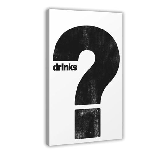 Impression sur toile cocktail minimaliste affiche décoration murale
