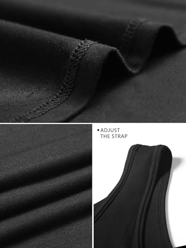 4 Piece Tank Tops for Women Sleeveless Top Basic Layering Tanks Undershirt4