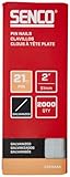 SENCO ZX21EAAR 2' 21 Gauge Pin Nails, Galvanized Finish 2,000 Count Pack