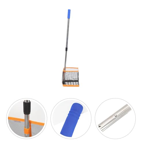 Recogedor de bolas de tenis de mesa con red de nailon resistente y mango largo 7